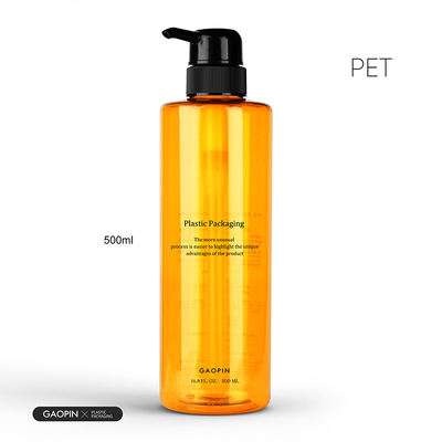 500ml tùy chỉnh sang trọng cho thú cưng bằng nhựa Body Wash Lotion đựng chai dầu gội trong suốt