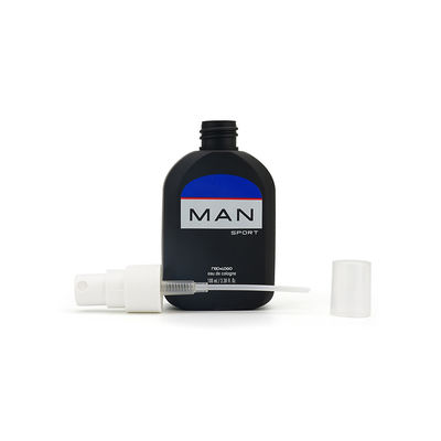Chai xịt mỹ phẩm nhựa đen mờ HDPE rỗng In màn hình