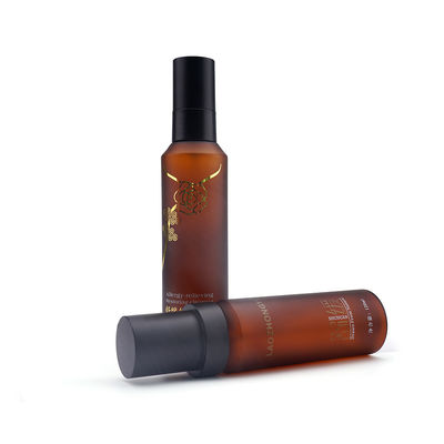 Chai xịt nhựa màu hổ phách mỹ phẩm với máy bơm 30ml 120ml 150ml