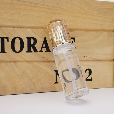 Chai kem dưỡng da nhựa PET mỹ phẩm Chai bơm vàng có độ trong suốt cao 60ml