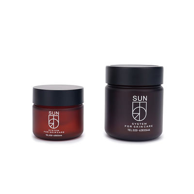 Frosted Amber Pet Chai nhựa 30ml 100ml 120ml Bao bì chăm sóc da