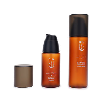 Frosted Amber Pet Chai nhựa 30ml 100ml 120ml Bao bì chăm sóc da