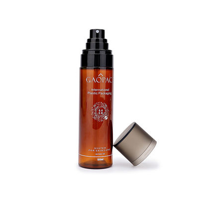 CE Chai nhựa màu nâu 80ML 90ML 120ML Bao bì chăm sóc da
