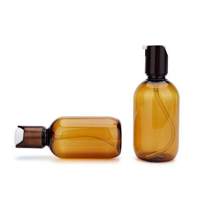 30ml 60ml 130ml Chai kem dưỡng da bằng nhựa Màu hổ phách In màn hình