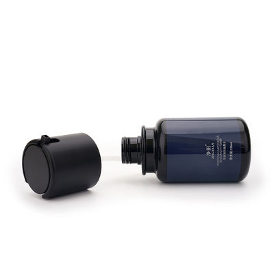 Máy bơm báo chí màu xanh 4 Chai kem dưỡng da bằng nhựa OZ 120ml Logo tùy chỉnh