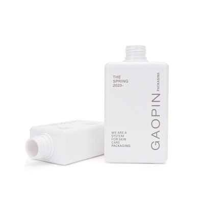 Dầu gội đầu vuông Chai sữa tắm trắng 280ml Chai dầu gội trắng có bơm