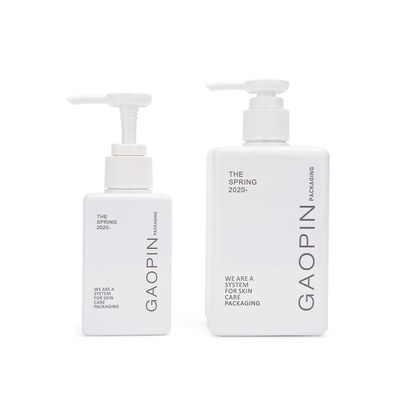 Dầu gội đầu vuông Chai sữa tắm trắng 280ml Chai dầu gội trắng có bơm