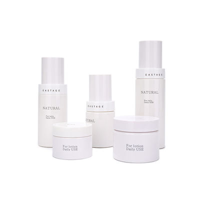 Chai mỹ phẩm nhựa OEM Bao bì lọ PET trắng 30ml 50ml 80ml 100ml
