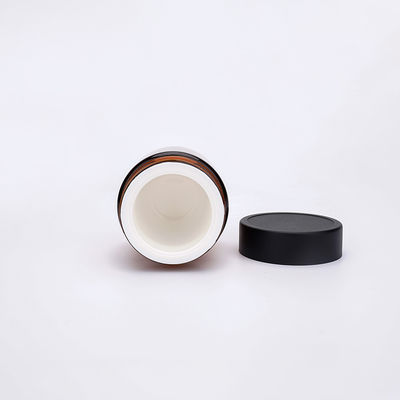 Chai dưỡng da rỗng PET 30g 50g Bao bì chăm sóc da màu nâu có nắp vặn