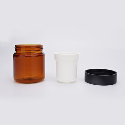 Chai dưỡng da rỗng PET 30g 50g Bao bì chăm sóc da màu nâu có nắp vặn